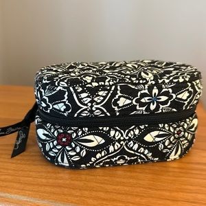 Vera Bradley Black and White Floral Cosmetic Bag